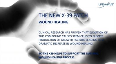 Lifewave X-39 phototherapy patches can help with wound healing